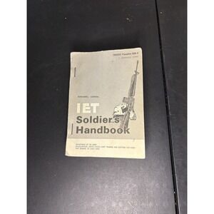 IET Soldiers Handbook January 1990 US Army Military